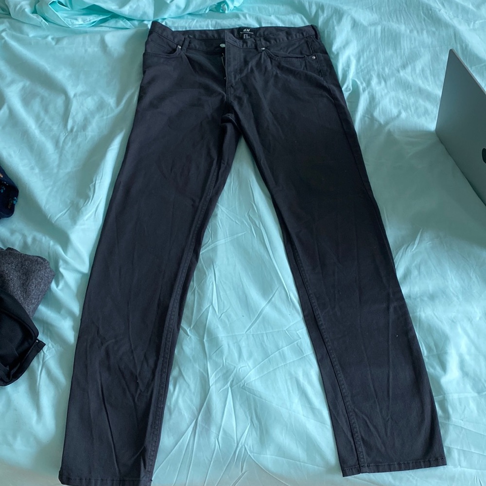 H&M SLIM FIT SIZE 32 US. Light black. Literally never worn. - Picture 1 of 2